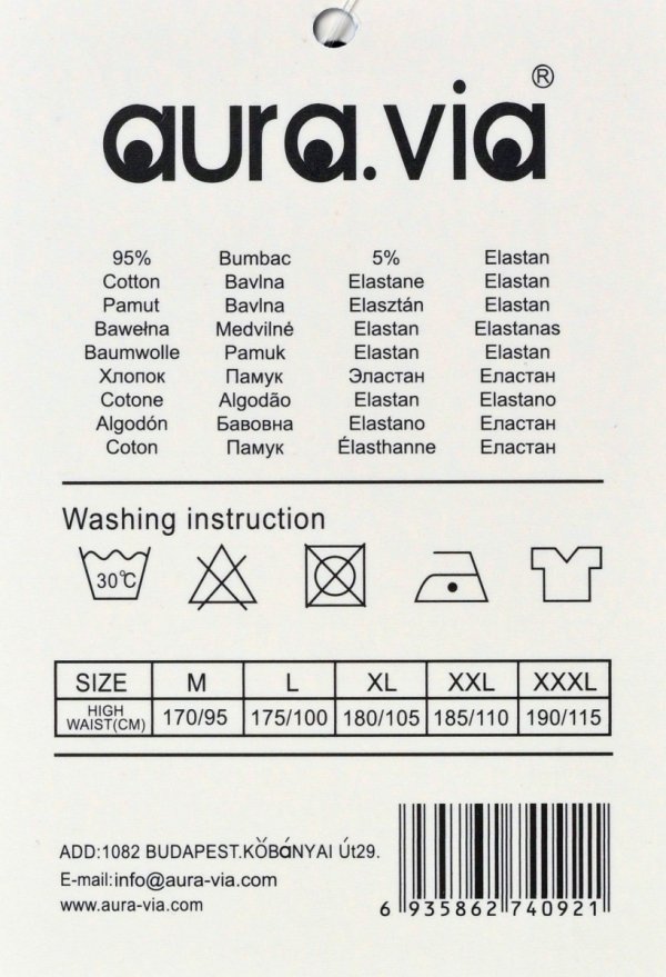 Bokserki męskie AuraVia–stylowy model z ozdobnym pasem PERSIST, XL