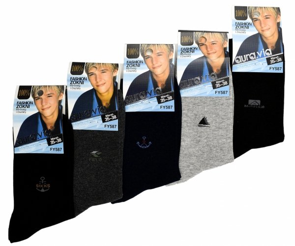 Marynistyczne skarpety dla młodzieży są miękkie, przewiewne i świetnie wyglądają w każdej stylizacji. To pięć par, które sprawdzą się w szkole, na wyjeździe i na co dzień.