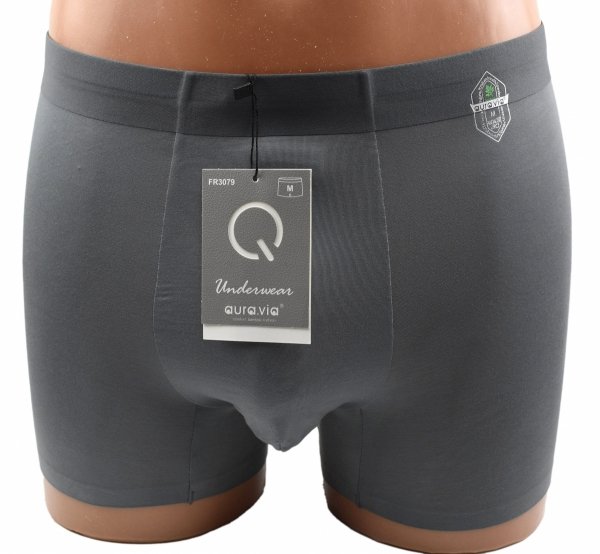 Grafitowe bambusowe 90% bokserki męskie AuraVia–naturalny komfort, rozmiar 2XL
