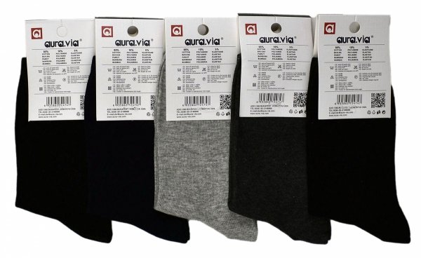 Młodzieżowe skarpetki Auravia dla chłopców to połączenie wygody i estetyki. Bawełniany materiał dba o komfort, a haftowany detal nadaje skarpetkom nowoczesny, lekko sportowy wygląd – idealny do szkoły.