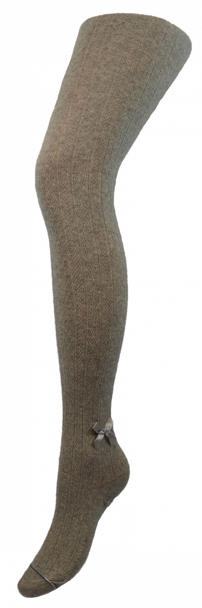 Rajstopki bawełniane firmy AuraVia. Wykonane w rozmiarze 1-3 Lat z ozdobną kokardką.
