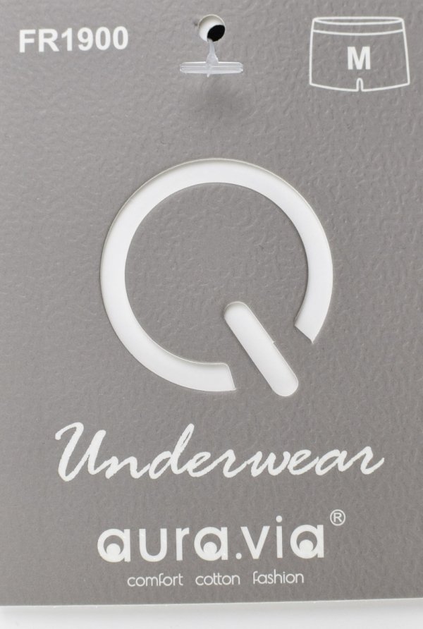 Gładkie bokserki Auravia AttractiveMan  szaroperłowe–wygoda, rozmiar L