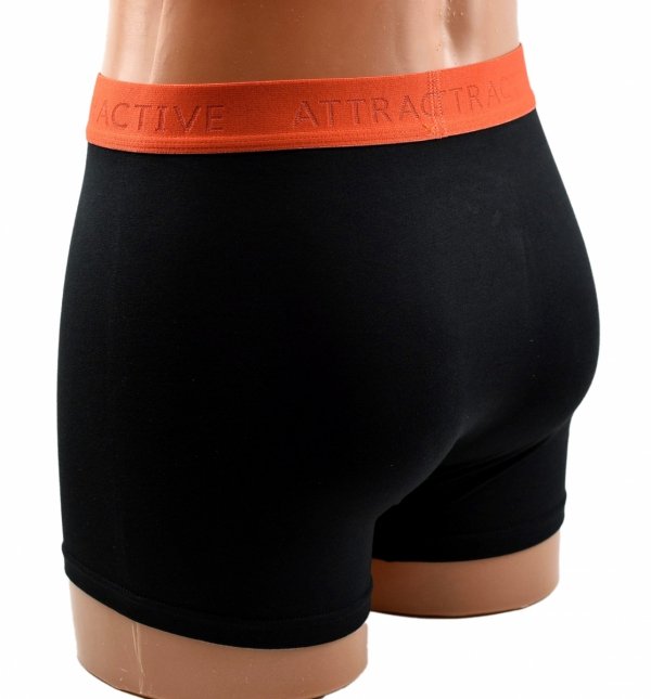 Czarne bokserki męskie Aura.Via ATTRACTIVE – bawełniane, wygodne, rozmiar L