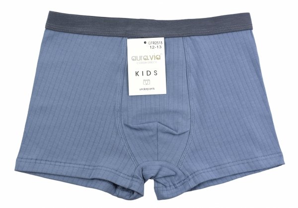 Chłopięce bokserki Aura.Via KIDS niebieskie – bawełna 95%, rozmiar 10-11 lat