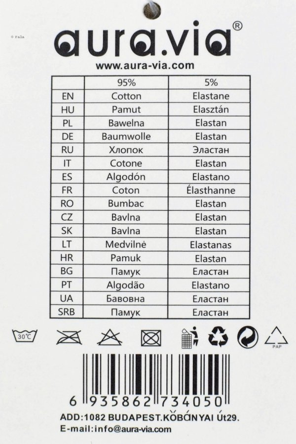 Wygodne bokserki jasnoszare Auravia–miękka bawełna 95%, rozmiar L