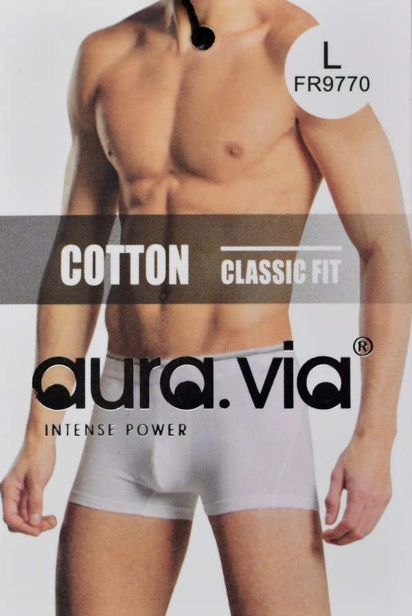 Męskie bokserki Auravia–prążkowana dzianina, elastyczne dopasowanie rozmiar L