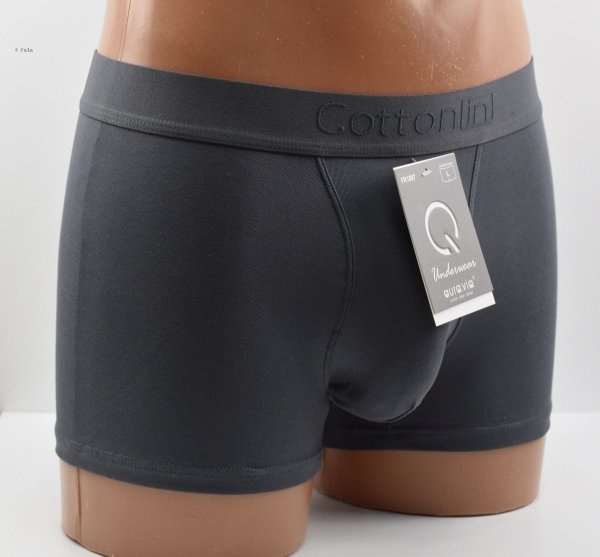 Auravia Cotton In – grafitowe bokserki męskie 95% bawełny, rozmiar 2XL