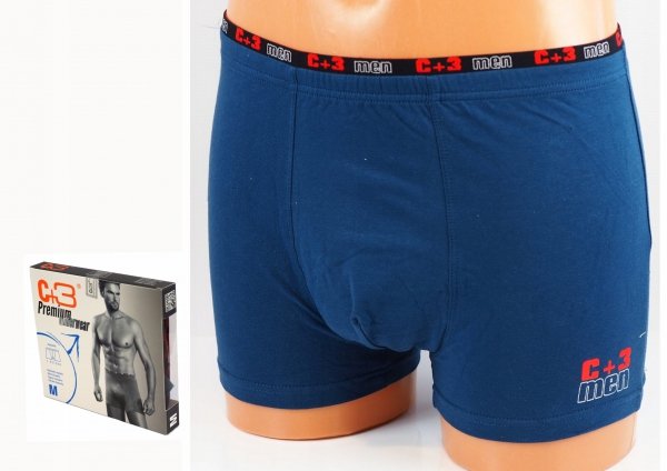Bawełniane bokserki męskie, jakość firmy C+3 r XXL