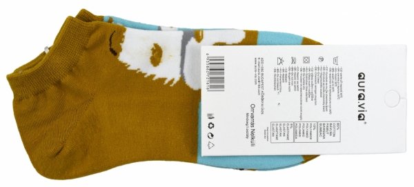 Zabawne skarpety damskie z motywem lisów łączą wygodę i oryginalny design. Dzięki dużej zawartości bawełny są przewiewne, miękkie i przyjemne dla skóry. Dla dziewczyn z charakterem!