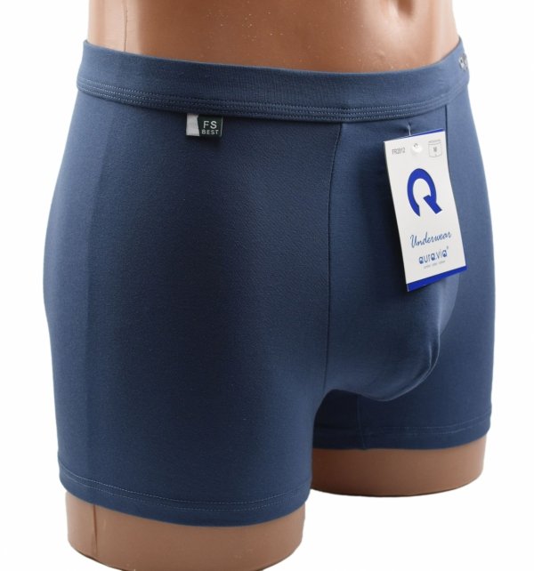 Bokserki męskie AuraVia niebieskie–95% bawełny, gładkie i elastyczne, rozmiar 2XL