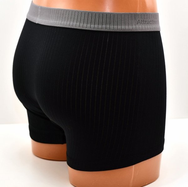 Prążkowane bokserki Auravia–czarne, classic fit, płaskie szwy, rozmiar 3XL