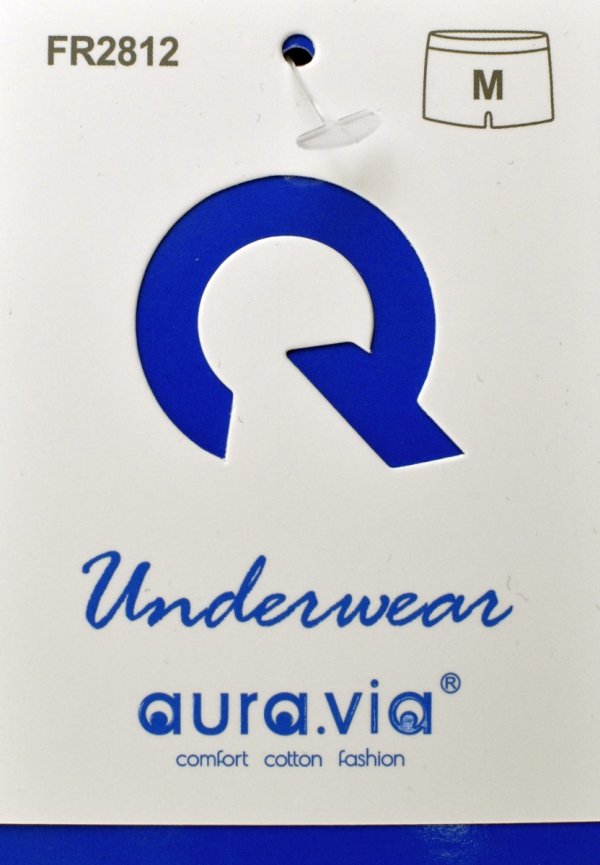 Bokserki męskie AuraVia niebieskie–95% bawełny, gładkie i elastyczne, rozmiar 2XL