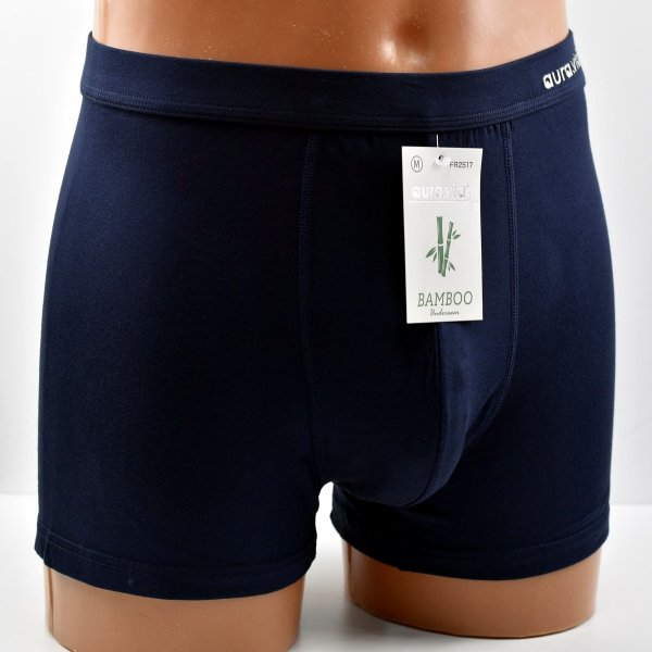 Granatowe bokserki męskie z włókna bambusowego miękkie i oddychające, rozmiar 3XL