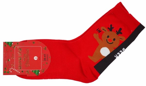 Skarpety świąteczne 38-41 AuraVia,skarpetki gwiazdka unisex mikołaj prezent