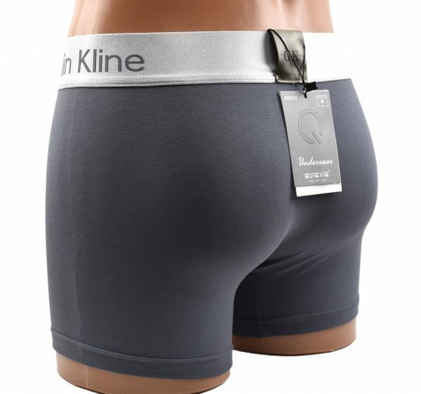 Bokserki męskie grafitowe z bawełny 95%, rozmiar 2XL