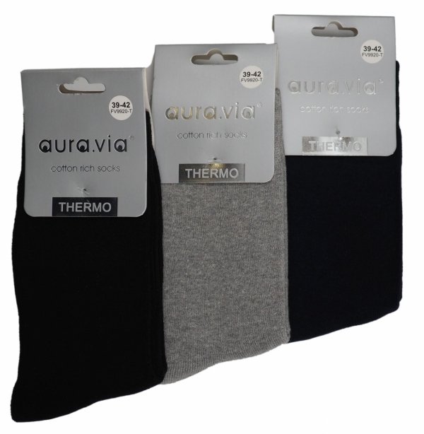 Bawełniane skarpety termiczne AuraVia Cotton Rich Socks – wygodne, ciepłe i stylowe. Idealne na co dzień i w chłodne dni.