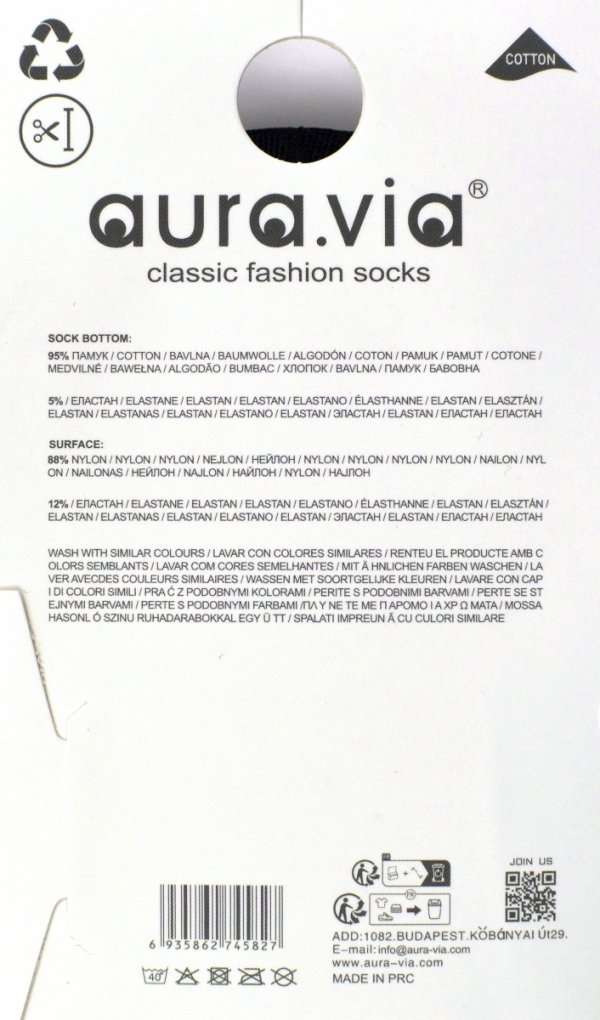 Zestaw 5 par koronkowych stopek damskich Aura.via do balerin, rozmiar 38-41