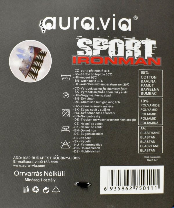 85% naturalnego włókna bawełnianego