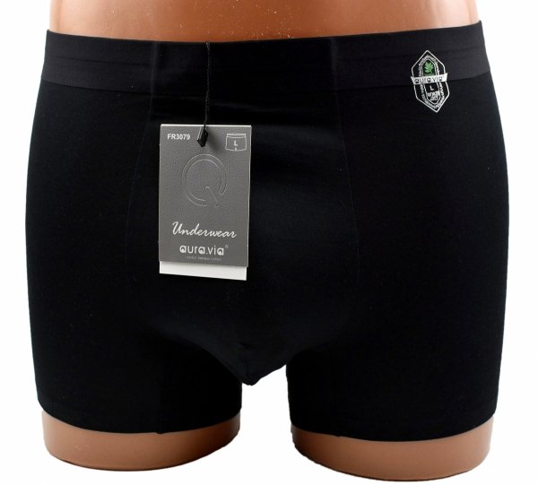 Bambusowe bokserki męskie w kolorze czarnym – wygoda i dopasowanie, rozmiar 3XL
