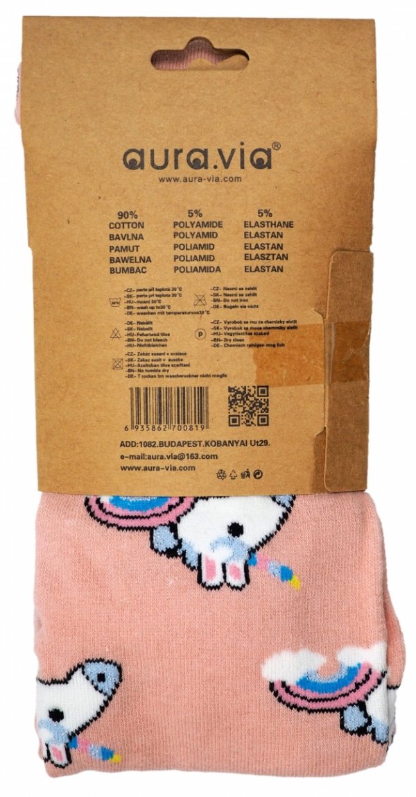 Metka ze składem produktu obiecywanym przez producenta: 90% bawełna, 5% poliamid, 5% elastan.