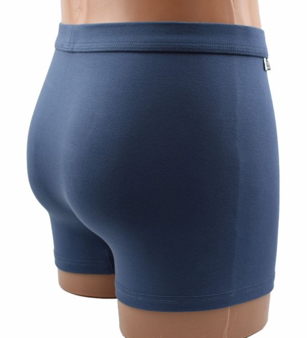 Bokserki męskie AuraVia niebieskie–95% bawełny, gładkie i elastyczne, rozmiar L