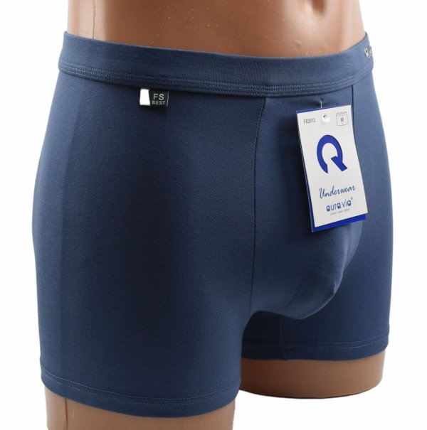 Bokserki męskie AuraVia niebieskie–95% bawełny, gładkie i elastyczne, rozmiar L