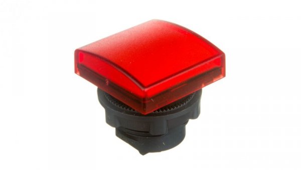 Główka lampki sygnalizacyjnej 30x30mm kwadratowa 22mm czerwona ZB5CV043