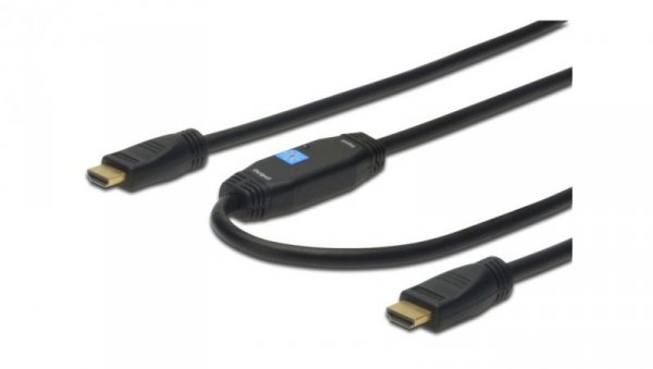 Kabel HDMI ze wzmacniaczem Highspeed 1.3 GOLD Typ A M/M AK-330105-200-S 20m AK-330105-200-S AK-330105-200-S