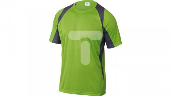 T-Shirt zielono-szary z poliestru (100) 160G szybkoschnący rozmiar XL BALIVGXG
