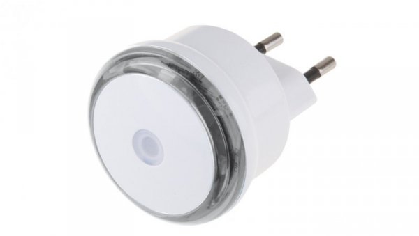 Lampka nocna wtykowa LED z czujnikiem zmierzchowym biała P3306