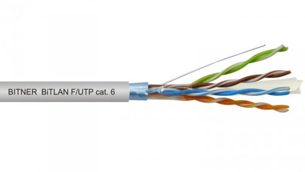 Kabel teleinformatyczny BiTLAN F/UTP kat.6 4x2x0,54 /bębnowy/