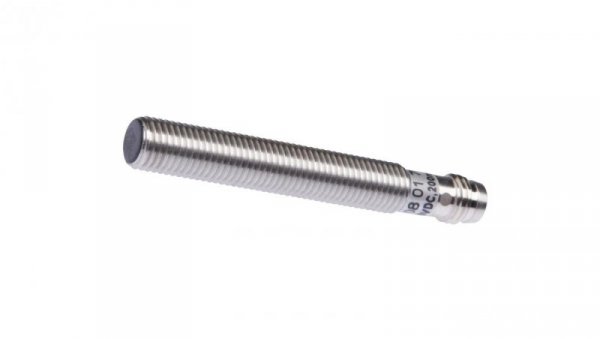 Czujnik indukcyjny M8x1 60mm zabudowany Sn 1.5 10-30V DC PNP NO złącze M8 3-pinowe IP67 stal nierdzewna IB080170