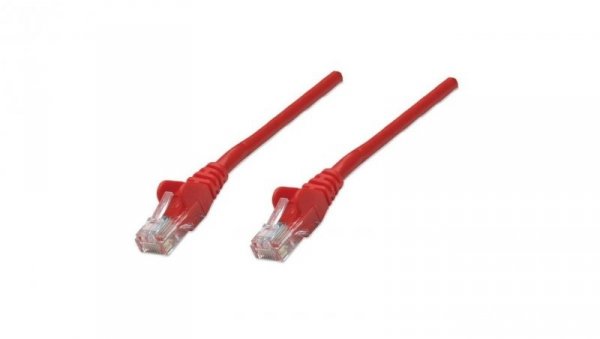 Patch Cord Cat5E UTP 3,0M Czerwony 100 Miedź 319799