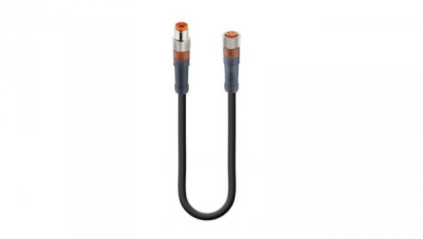 Kabel konfekcjonowany obustronnie złącza M8 męskie żeńskie 3-pinowe proste gwintowane RSMV 3-RKMV 3-224/1 M