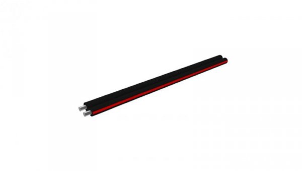 Przewód TLYp 2x0.50 czarny (czerwona) TLYP2050CZ (1 metr)