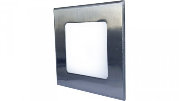 Oprawa downlight LED 6W 370lm 2800K/ciepła IP44/20 kwadratowy do wbudowania matowy chrom LED30 VEGA-S Matt chrome 6W WW GXDW077