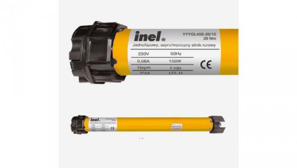 Silnik rurowy 20Nm 230V do rury oktagonalnej o średnicy 60mm