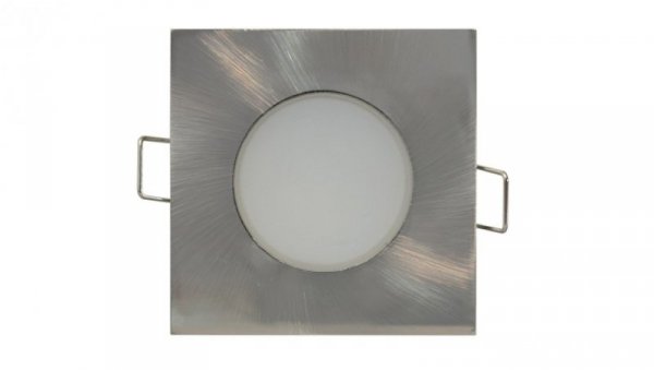 Oprawa downlight LED 5W 350lm 4000K/neutralna IP65/20 kwadratowy do wbudowania matowy chrom LED BONO-S Matt chrome 5W NW GXLL027