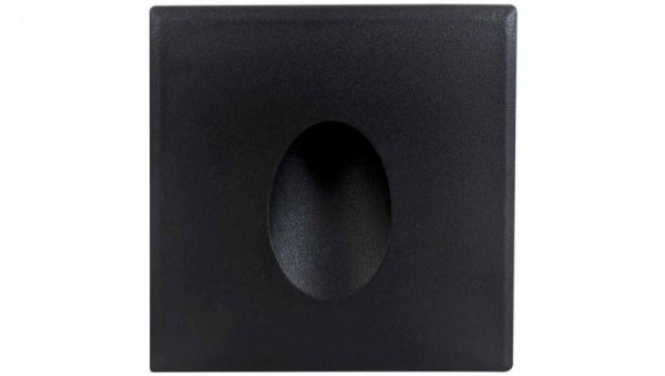 Oprawa LED dopuszkowa 3W 90lm 4000K/neutralna IP20 kwadratowa czarna DECENTLY S1 Black 3W NW GXLL068