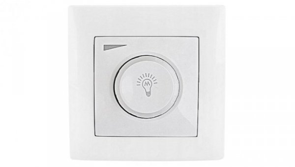 Wesa Ściemniacz obrotowy regulator LED 600W biały LC-36-A
