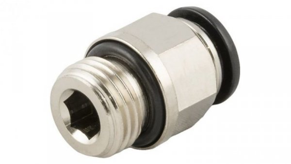 Adapter gwintowany prosty gwint – rura, 20 barów