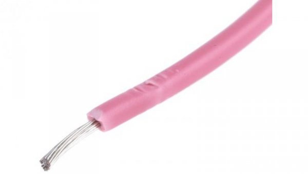 Kabel trzynormowy, dł. 100m 0,5 mm², 11 A, 1 kV DC, 600 V AC, Maks. +105C Różowy Zgodność z trzema normami, RS PRO