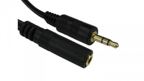 Kabel Jack audio, złącze A: Męskie, złącze B: Żeńskie, 3m