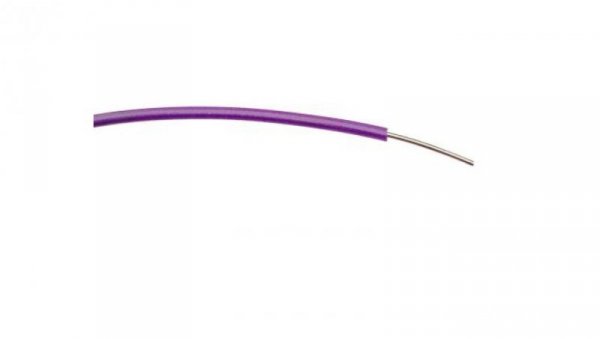 Przewód jednożyłowy linkowy, 0,6 mm², 1/0,6 mm, 19 AWG, PVC, 1 kV AC, Fioletowy, dł. 100m, RS PRO