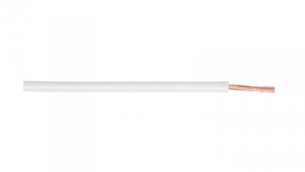 Przewód jednożyłowy linkowy, 2,5 mm², 14 AWG, PVC, 450/750 V, Biały, dł. 100m, RS PRO