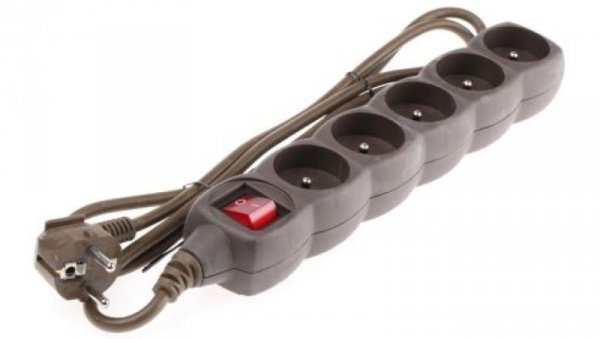 Przedłużacz 5-gniazd 250 V Typ E - gniazdo francuskie 1.5m 296286