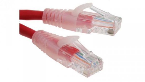 Kabel kat. 5e U/UTP Czerwony 3m
