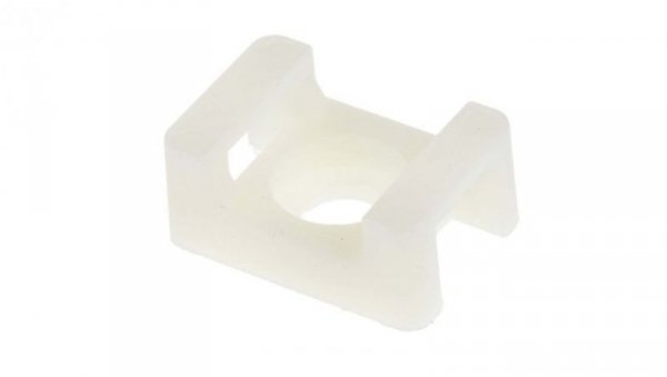 Mocowanie opaski kablowej, 23mm x 16 mm, kolor: Biały, 250-szt., -45→ +85 C., RS PRO