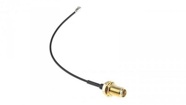 Kabel koncentryczny, RF, Czarny Gniazdo SMA Żeńskie U.FL 100mm, RS PRO Z zakończeniem