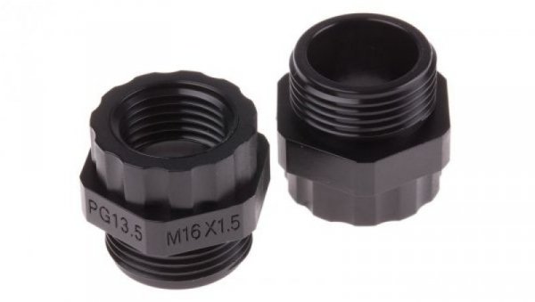 Adapter do dławnic kablowych, PG13 → M16, materiał: Nylon 66, kolor: Szary, RS PRO